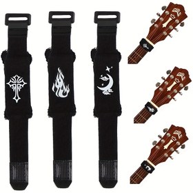 Resim Akustik ve Elektrikli Gitarlar için Elektrikli Gitar Bas Mute Kayışı - Elastikiyetli, İntonasyon ve Resonansı Azaltan, Kayıt ve Canlı Performans için İdeal, 18cm İnce Fiber Kumaş 