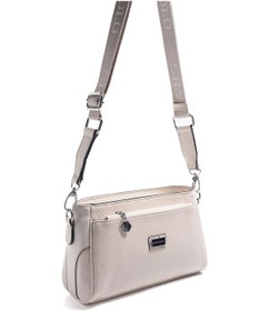 Resim Silver Polo Sp1273 Kadın Çapraz Çanta Petek Krem-bej 