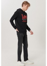 Resim Lee Erkek Daren Straight Fit Normal Bel Denim Esnek Jean Pantolon Gri 