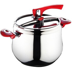 Resim Lines 4 L Cam Kapaklı Çelik Düdüklü Tencere Çok Renkli 