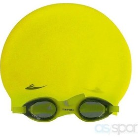Resim Tryon Ygs-2060 Yüzücü Gözlük Bone Seti Sarı 