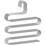 Resim S Şeklinde Pantolon Askısı Paslanmaz Çelik Askı Dolap Düzenleyici Pantolon Kot Pantolon Eşarp Pantolon Kravat Havlu Kaiyi 