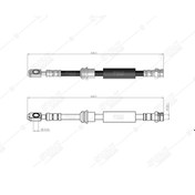 Resim SVAC 10-198 Ön Fren Hortumu A3 Leon Octavia Golf Vıı 13- Karoq Kadıaq 17- Ateca 16- 