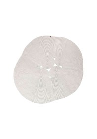 Resim Koza Halı Boulder El Örmesi Elips Beyaz Pamuklu Yıkanabilir Halı Kilim Balk Beyaz 