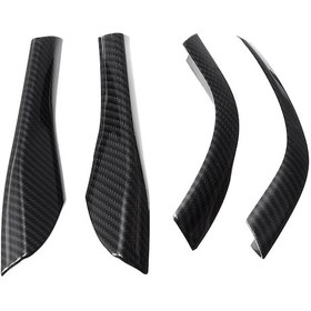 Resim 2015-2020 Araçlar İçin 4 Adet Karbon Fiber Dikiz Aynası Taban Kapağı - Şık Yükseltme 
