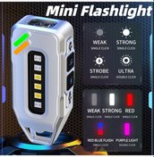 Resim Mini Led El Feneri Kendini Savunma Yüksek Güç Type-c Şarj Edilebilir El Feneri Ysd-06 Ysd-06 Çok Renkli 