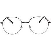 Resim UBK Eyewear Unisex Gri Çerçeveli Oval Metal Numarasız Mavi Işık Gözlük 