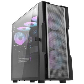 Resim Zoko Amiral DK431 4x12 Cm ARGB Fanlı Mesh Panel Temperli Cam E-ATX Bilgisayar Kasası 