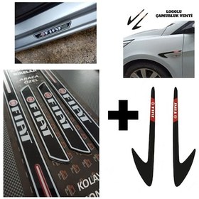 Resim Fiat 126 Kapı Eşiği + Logolu Çamurluk Venti Set 