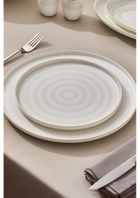 Resim Aryıldız Serenity 60 Parça 12 Kişilik Yemek Takımı Beyaz - Gold 