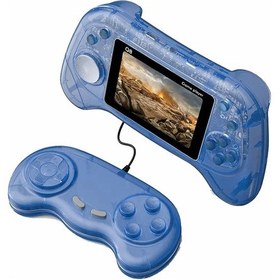 Resim Q8 Handheld Game Console 3.0 Inch Screen Support Tv Connection Built In 800 Games Doubles Transparent Blue 