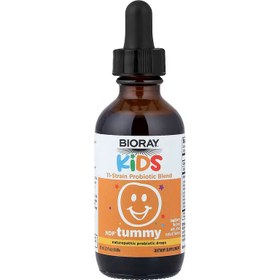 Resim Bioray Kids NDF Tummy 11-Strain Children's Probiotics Blend Raspberry 2 fl oz 60 ml 