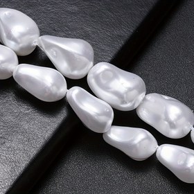Resim PIPITREE Cam Barok Boncuklar 13x22mm/15x23mm - DIY Takı Yapımı, Bilezikler & Kolyeler için İmitasyon İnci Aralık Boncukları El Sanatları Malzemeleri 