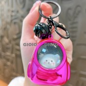 Resim Silver1 Yeni Sevimli Çizgi Film Işıklı Işık Kulomi Büyük Kulak Köpek Hediye Kutusu Anahtarlık Araba Okul Çantası Dıy Kolye Hediye (Yurt Dışından) 