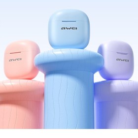 Resim Awei T68 Enc Gürültü Azaltma Kablosuz Bluetooth Oyun Kulaklığı Mor 