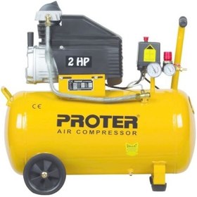 Resim Proter 2 Hp 8 Bar 50 LT Yağlı Hava Kompresörü 