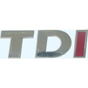 Resim Volkswagen Tdi Bagaj Yazısı Tek Kırmızı 5K0853675Ap 