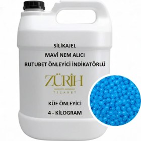 Resim Kimya Lab Silikajel Mavi Nem Alıcı 4 Kg - Rutubet Önleyici İndikatörlü - Küf Önleyici 