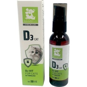 Resim Nanbell Kediler İçin D Vitamini Takviyesi 50 ML 