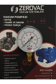 Resim SIMGA 0-10 Bar Çap Ø63 Mm Alttan Bağlantılı Kuru Tip Manometre 