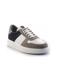 Resim Bambi Gri Lacivert Leather Erkek Sneaker E01440056802 Lacivert 