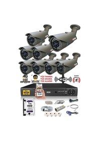 Resim IDS DS-2073HD-SET8-1TB 8 Kameralı 1080P Full HD 5 MP Sony Lensli Kamera Seti - 2073 