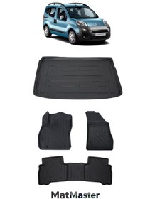 Resim MatMaster Citroen Nemo 2008 Model 5D Premium Ekstra Havuzlu Paspas Ve Bagaj Havuzu Set 