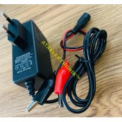 Resim Ata Elektronik Oyuncak Akülü Araba Jeep Motor Atv Uyumlu - 12 Volt Akü Şarj Cihazı Şarz Aleti Adaptör 
