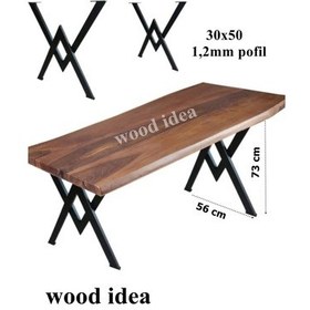 Resim wood idea Metal Masa Ayakları Çalışma Yemek Bilgisayar Masası Ay 