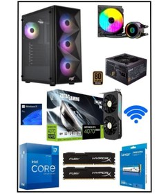 Resim RAMTECH PREDATOR 4070 | İ7 12700F RTX 4070 32GB RAM 1TB M.2 NVME Sıvı Soğutmalı Masaüstü Gaming Bilgisayar 