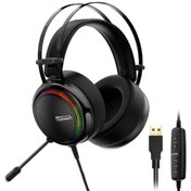 Resim Tronsmart Glary 7.1 Mikrofonlu RGB Oyuncu Kulaklığı Siyah 