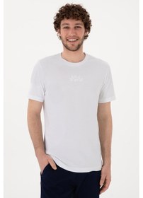 Resim U.s. Polo Assn. Erkek T-shirt 2107313 Beyaz 