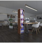 Resim Kenzlife Klasörlük Raflı Kutadgu Cvz 175 40 30 Kitaplık Ofis Arkalıksız Çok Renkli 