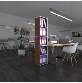 Resim Kenzlife Klasörlük Raflı Kutadgu Cvz 175 40 30 Kitaplık Ofis Arkalıksız Çok Renkli 