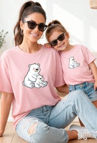 Resim genosha Anne Kız 100% Pamuk T-shirt Mama Mini Mother Daughter TEKLİ FİYAT 