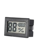Resim Yaozixa Küçük Boylu Siyah Lcd Ekranlı Odalarda, Ofislerde Ve Seralarda Hassas Sıcaklık Ve Nem Ölçer - Sağlık İçin Nem Kontrol Cihazı 