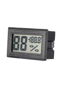 Resim Yaozixa Küçük Boylu Siyah Lcd Ekranlı Odalarda, Ofislerde Ve Seralarda Hassas Sıcaklık Ve Nem Ölçer - Sağlık İçin Nem Kontrol Cihazı 