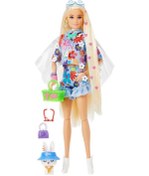 Resim Hdj45 Barbie Extra - Mavi Etekli Bebek 