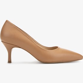 Resim Valmenti Kadın Hakiki Deri Taba Deri Stiletto VLM4894 