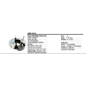 Resim Dodo DİOT TABLASI OPEL KADETT/ASTRA 6D.114MM 