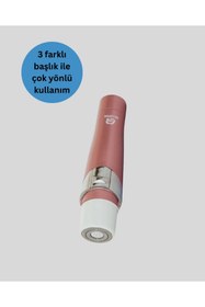 Resim shopwave 3 Başlıklı Yüz ve Vücut Tüy Temizleme Cihazı Pembe 