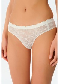 Resim Suwen Invisible Soft Dantelli Slip Külot Sw5987036 Ekru 