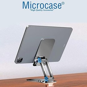 Resim Microcase 360 Derece Dönerli Uzayabilir Masaüstü Telefon Tablet Tutucu Metal Stand - K50 AL3758 Koyu Gri 
