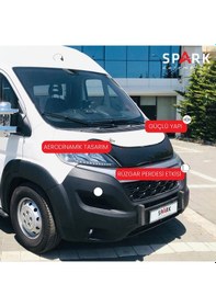 Resim Citroen Jumper 2014-2023 Yılı Uyumlu Kaput Rüzgarlığı 3mm Siyah 
