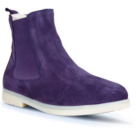 Resim Bueno Shoes Mor Süet Kadın Düz Bot 01wt3300 