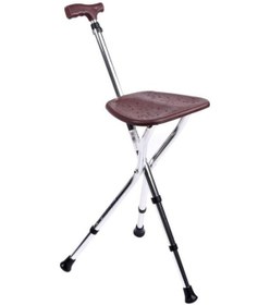 Resim Comfort Dm 74 Geniş Oturaklı Baston Yüksekliği Ayarlanır Boy Ayarlı Hafif Sağlam Oturak Baston 