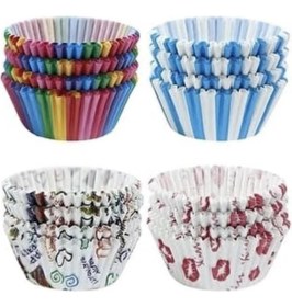 Resim Luxury 200'LÜ Muffin Browni Cupcake Kağıdı Kek Kalıbı Desenli ( 2 Paket ) 1 Adet 