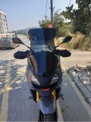 Resim Motocam Peugeot Xp 400 Siperlik Ön Cam 2023 2024 Model 65cm Siyah Renkli 4mm Uzun Cam 