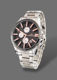 Resim Belmond Orijinal 2 Yıl Garantili Fonksiyonları Aktif 5 Atm Su Geçirmez Çelik Kordon Erkek Kol Saati 