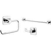 Resim Tema Kare Üçlü Set (Havluluk - Askılık -Tuvalet Kağıtlığı) 